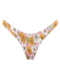 Floral Print Smocked Bikini Set-Outfit