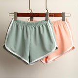 Zingj 01 Sports Shorts Women Summer Leisure Fashion Streamline Cotton Three Point Pants New Korean Version Of Beach Hot