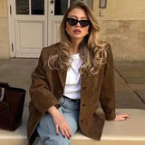 Women's ZA Autumn And Winter New Street Fashion Single-Dbutton