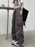 Y2K Baggy Parachute Cargo Pants with