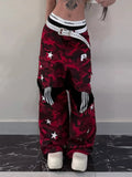 Camouflage Bumpy Hop BF Trousers New Personality Women's Hottie Loose Casual