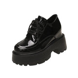 2025 New British Wind Academy Small Leather Shoes Women's Thick Sole Leather Belt Happy Shoes Retro Comfortable Women's