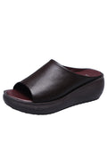 Slippers Women Wear 2025 Summer Women's Fish Mouth Fashion Thick-Soled Slippers Slopes And Women's
