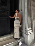 New Sexy Wool Dress Slings Black U Collar Low-Bode Hip