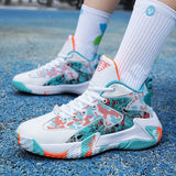 Wear-Resistant Basketball Shoes Net Airable Teen Adult Large-Size Men's And Women's Actual Combat Training