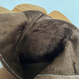 Mid-Kellow Martin Boots New Autumn/Winter Flat Bottom Boots Head-Skin Retro Knight Single