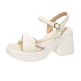Zingj Women Summer 2023 Fashion Casual Platform Bottom With Skirt High Heel Thick Heel Shoes A Word With Beach Shoes
