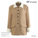 New Personality Niche Cowboy Splicing Colliding Color Loose-Fitting Version Of The Coat Baseball Uniform