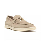 Shoes Women 2025 Spring And Autumn New Tuxedo Buckle Lazy Shoes Anti-Slip Casual Sole Single
