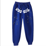 Fashion Hip Hop Print Sp5der Cobweb Hoodie Sweater Suit Men's