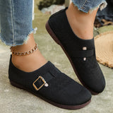 Zingj Bottom Mesh Flat Single Shoes Women's 2024 Summer Low Top Breathable Belt Buckle Large Size Casual Women's