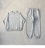 New Trend Round Collar Collar Collar Collar Collar Pattern CNTZ Pattern Series Printing Loose Tsets Tirt Trousers Hot