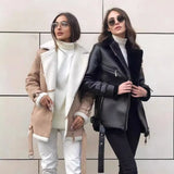 Autumn And Winter New Collar Zipper Open Shirt Fashion Women's Long-Sleeved Pure Color