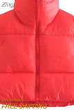 Women's Winter Crop Vest Zip Up Stand Collar Sleeveless Cropped Puffer Vest Lightweight Padded Gilet Warm