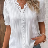 Summer New Holiday Fashion Hollow Short-Sleeved Women's
