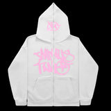 New High Street Hip-Hop National Tide Printing Zipper Clothing Fashion Fashion Couple