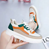 Thick-Bottomed Small White Shoes Women 2025 Summer New Korean Version Of The Round Head Casual Shoes Student Running