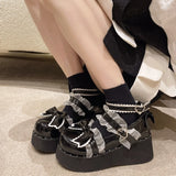 Feel Lolita Shoes Sweet Cool Girl Sweet Cute Lolita Shoes JK Loose Cake Soles Big Head