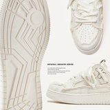 Shoes Destroy The Aesthetic Series Thick Soles Of High-Span Shoes Men's Shoes Men's Shoes Men's And Women's Couple Shoes Small White