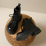 Super Fire Martin Boots 2025 New Fashion With Small Thick Background Retro Small British Style Short