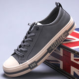 Men's Shoes Men's Casual Leather Shoes Trend Wide Version Of Leather Shoes Lazy One Foot Loose Tight Leather Shoes