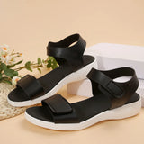 Summer New Large-Size Flat-Bottomed Magic Sandals Women Wear Simple And Comfortable