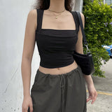 Zingj Summer New Spice Girls J Street Tooling Pocket Wide Leg Pants Hanging Sense Casual Pants