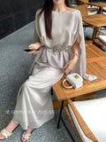 Special Price Does Not Return] Xixi Tiansi Top + High-Waist A-Word Half-Body Dress Two-Piece Suit Woman
