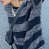 Cold Shoulder Striped Downtown SweaterOutfit