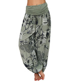 Printed Loose Casual Wide-leg Trousers