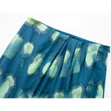 Print Wrap Mini Skirt Women Pleated Short Skirts Woman Fashion Mid-Waist Beach Summer Skirt Y2k Streetwear Women's