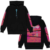 Hoodie Trapstar Letter Casual Street Youth Sweat Cotton Red Black Print Plus Velvet
