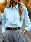 Years Of Shein Leisure Spring And Autumn Long-Sleeved Western Wind Women's Shirt