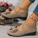 2025 New Large-Size Tip-Tloping Single Shoes Women's Bean Shoes Sports Casual