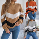Wind Shooting 2025 Autumn And Winter Casual Coloring Lantern Long-Sleeved Jacket Sweater Women's