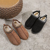 National Fashion Snow Boots Women's Shoes On The Bottom Of Autumn And Winter Indoor And Outdoor Low