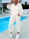 Women's Solid Color Hooded Sweatshirts In The Fall Of