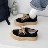 Trendy Shoes Women's New Retro Round Head Thick-Solle Casual Shoes Trendy Student Sneakers In The Fall Of