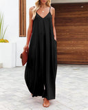 Wide Leg Trousers Women 2025 Summer New Solid-Colored Bag Casual