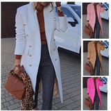 And Winter 2025 New Multi-Color Multi-Code Jacket Collar Long Coat
