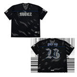 Web English AEEEZ Jersey Digital V-Neck T-Shirt Fashion Street Men And Women Leisure Sports Short