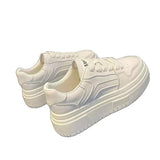 Wind Small White Shoes Women 2025 Autumn New Thick-Soled Women's Shoes Korean Version Of Casual Sports Shoes