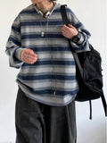 Zingj Do Old Long Sleeve Sea Soul Shirt Men And Women Spring And Autumn Lovers Round Collar Bottom Shirt Striped Overalls Hoodie