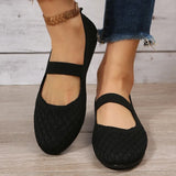 Large-Size Low-Top Shallow Single-Shoe Women Southeast Asia Flying Weaving Flat-Bottomed Lazy Working
