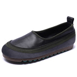 Soft-Soled Leather Single Shoes Spring New Sen With A Foot Pedaled Shoes Leather Flat Women's