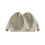 Embroidery Daisy Patchwork Oversized JacketOutfit