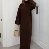 2025 New Women's Knitted Turtleneck Sweater Temperament Fashion Dress