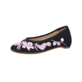 Zingj Shoes Single Shoes Embroidered Cloth Shoes One Foot Pedal, Embroidered Shoes Ethnic Wind Cloth Shoes Casual Women's