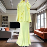 2025 New Middle East Wearing Women's Long-Sleeved Skirt Dress Fashion