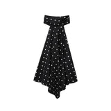 Women's Clothing INS Net Red Explosion Retro Black And White Wave Point Sleeveless Vest
